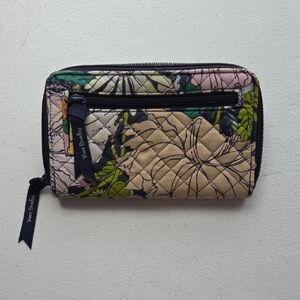 Vera Bradley Quilted Wallet with Floral Pattern